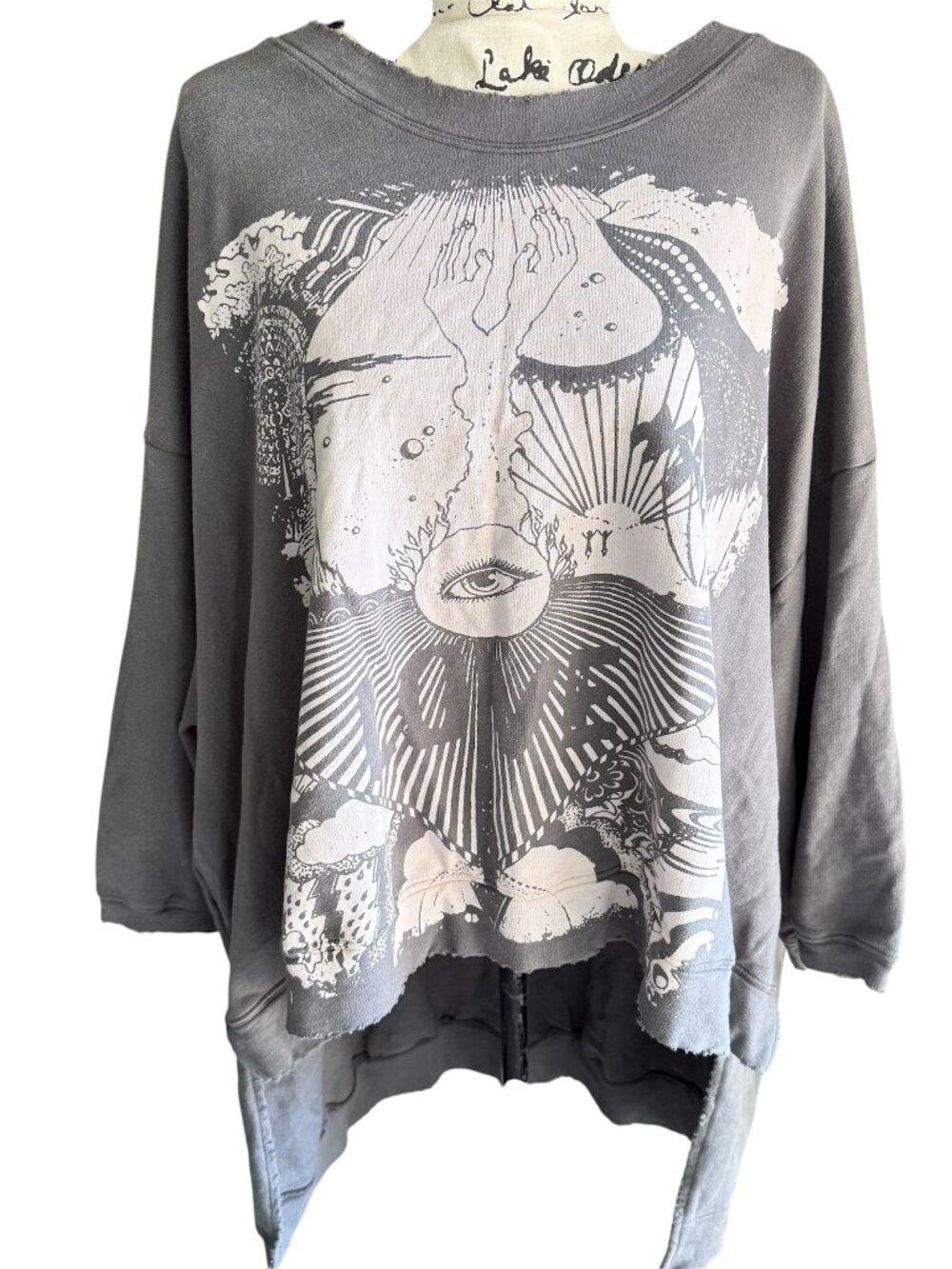 Magnolia Pearl Paradise Francis Hi Lo Pullover Top Oversized Bohemian Sweatshirt